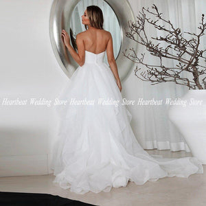 Beach Wedding Dress-Sweetheart Bridal Gown Ruffles | Wedding Dresses