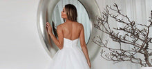 Load image into Gallery viewer, Romantic Sweetheart Beach Wedding Dress | Sweep Train Ruffles Broke Girl Philanthropy
