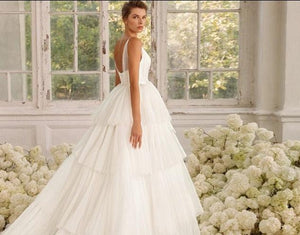 A Line Beach Wedding Dress-V-Neck A-Line Wedding Dress | Wedding Dresses