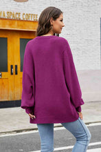 Load image into Gallery viewer, Womens Sweater-Round Neck  Long Sleeve Sweater
