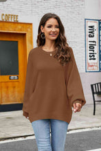 Load image into Gallery viewer, Womens Sweater-Round Neck  Long Sleeve Sweater
