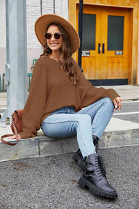 Womens Sweater-Round Neck  Long Sleeve Sweater