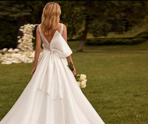 Backless Wedding Dress-Satin Princess Bridal Gown | Wedding Dresses