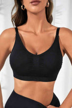 Load image into Gallery viewer, Womens Activewear-Scoop Neck Cropped Active Bra | Activewear/Activewear Sets
