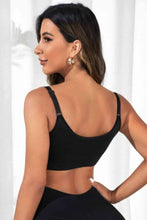 Load image into Gallery viewer, Womens Activewear-Scoop Neck Cropped Active Bra | Activewear/Activewear Sets
