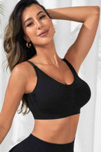 Load image into Gallery viewer, Womens Activewear-Scoop Neck Cropped Active Bra | Activewear/Activewear Sets
