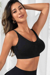 Womens Activewear-Scoop Neck Cropped Active Bra | Activewear/Activewear Sets