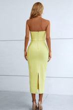 Load image into Gallery viewer, Womens Dress-Seam Detail Strapless Sweetheart Neck Dress | Dresses
