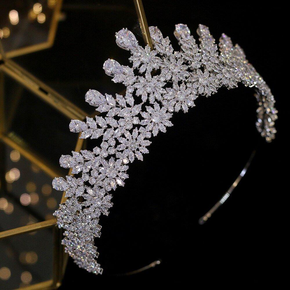 Bridal Tiara Headband-Wedding Princess Crown | 0