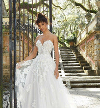 Load image into Gallery viewer, Lace Wedding Dress-Strapless A Line Bridal Gown | Wedding Dresses
