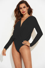 Load image into Gallery viewer, Surplice Long Sleeve Bodysuit Broke Girl Philanthropy
