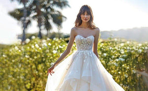 Beach Wedding Dress-Sweetheart A-Line Lace Wedding Dress | Wedding Dresses