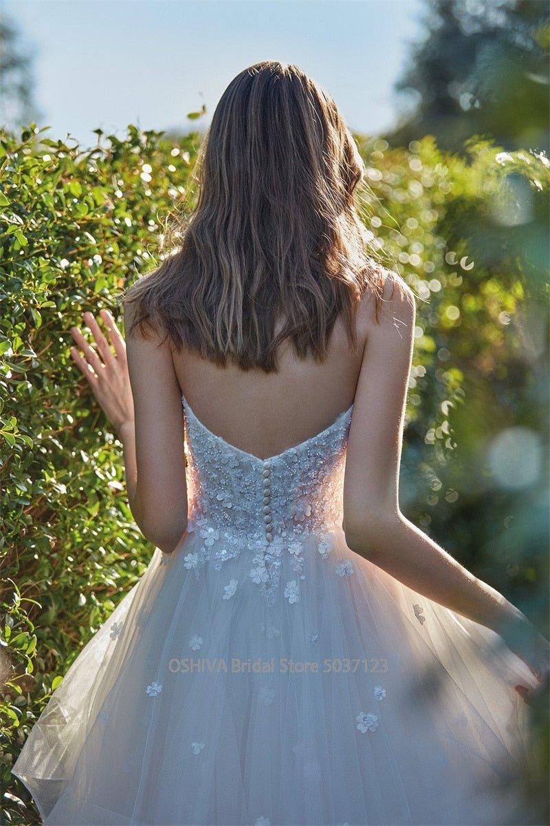 Beach Wedding Dress-Sweetheart A-Line Lace Wedding Dress | Wedding Dresses