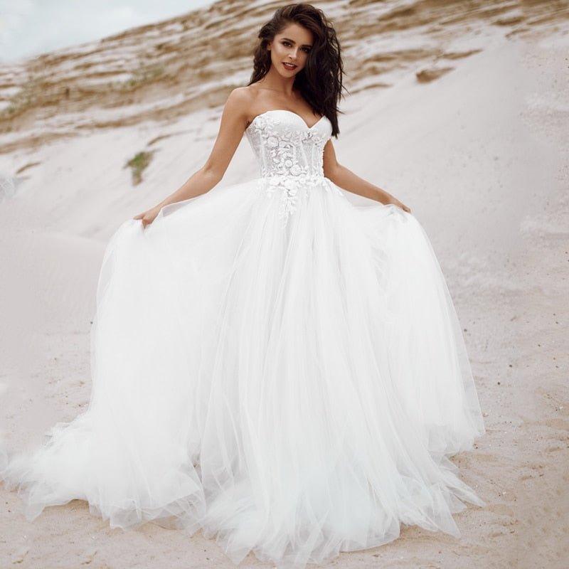 Lace Wedding Dress- Sweetheart Bridal Gown | Wedding Dresses