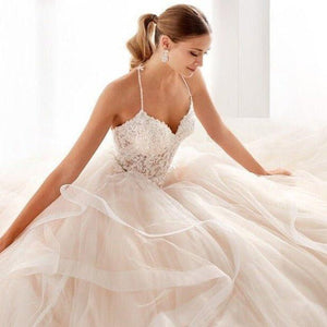 Sweetheart Backless A-Line Princess Beach Wedding Dress Broke Girl Philanthropy