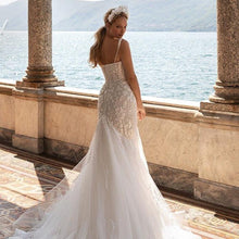 Load image into Gallery viewer, Sweetheart Lace Wedding Dress-Backless Mermaid Wedding Dress | Wedding Dresses
