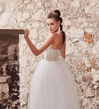 Load image into Gallery viewer, Sweetheart Lace Backless Beach Wedding Dress Broke Girl Philanthropy
