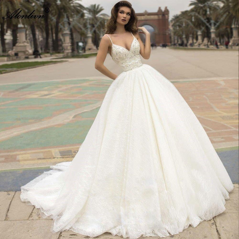 Backless Wedding Dress-Sweetheart Princess Ball Gown Wedding Dress | Wedding Dresses