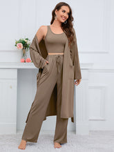 Load image into Gallery viewer, Womens Pants Set-Tank, Cardigan, and Pants Set
