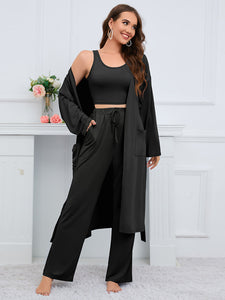 Womens Pants Set-Tank, Cardigan, and Pants Set