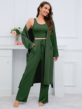 Load image into Gallery viewer, Womens Pants Set-Tank, Cardigan, and Pants Set
