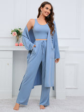 Load image into Gallery viewer, Womens Pants Set-Tank, Cardigan, and Pants Set
