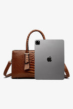 Load image into Gallery viewer, Womens Handbag-Textured PU Leather Handbag | Shoes &amp; Bags/Handbags
