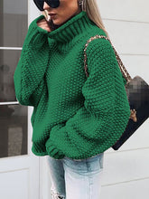 Load image into Gallery viewer, Womens Sweater-Turtleneck Long Sleeve Sweater | sweater
