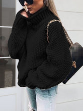 Load image into Gallery viewer, Womens Sweater-Turtleneck Long Sleeve Sweater | sweater
