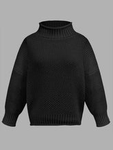 Load image into Gallery viewer, Womens Sweater-Turtleneck Long Sleeve Sweater | sweater
