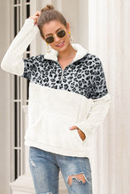 Load image into Gallery viewer, Womens Sweatshirt-Two-Tone Zip-Up Turtle Neck Sweatshirt | Coat &amp; Jacket &amp; Cardigan
