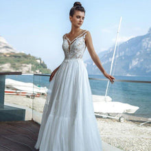 Load image into Gallery viewer, Beach Wedding Dress-Tulle Lace Bridal Gown | Wedding Dresses
