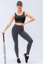 Load image into Gallery viewer, Womens Leggings-Wide Waistband Slim Fit Active Leggings
