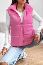 Load image into Gallery viewer, Zip Up Collared Vest Broke Girl Philanthropy
