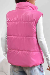 Womens Vest-Zip Up Collared Vest for Women