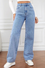 Load image into Gallery viewer, Blue Jeans-High Waist Straight Blue Jeans for Women | Blue Jeans
