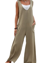 Load image into Gallery viewer, Womens Jumpsuit -Full Size Wide Strap Jumpsuit with Pockets | jumpsuit
