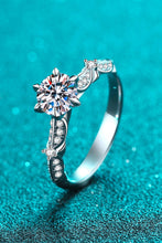 Load image into Gallery viewer, Moissanite Ring-925 Sterling Silver Inlaid Moissanite 6-Prong Ring
