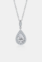 Load image into Gallery viewer, Fine Jewelry- Moissanite 1.5 Carat 925 Sterling Silver Teardrop Necklace | moissanite necklace
