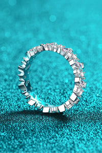 Moissanite Ring-Chasing Love 925 Sterling Silver Moissanite Ring
