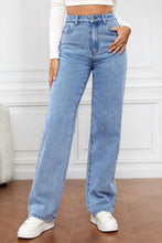 Load image into Gallery viewer, Blue Jeans-High Waist Straight Blue Jeans for Women | Blue Jeans
