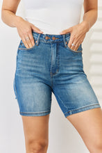 Load image into Gallery viewer, Judy Blue Full Size Tummy Control Double Button Bermuda Denim Shorts | Jean Shorts
